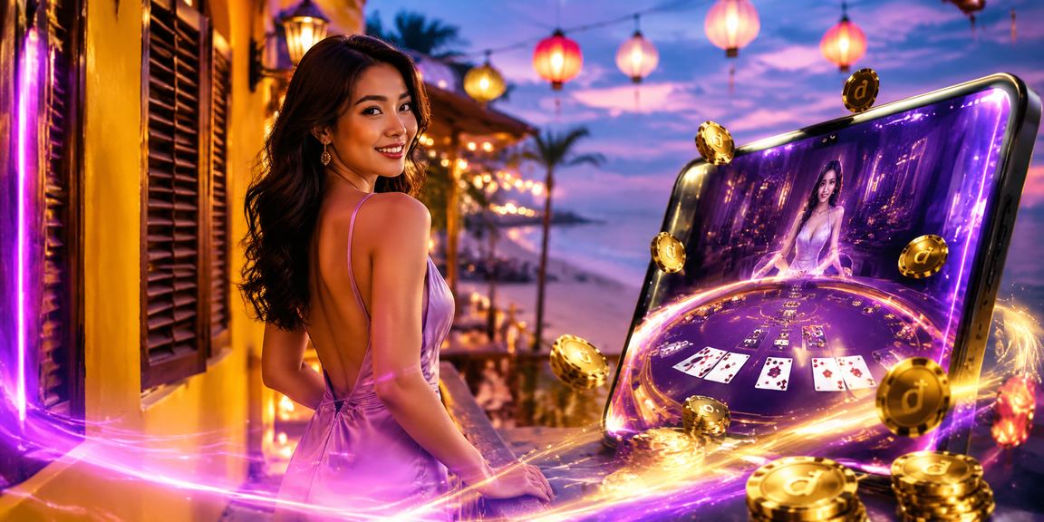 Người chơi tại Hội An thư giãn xem baccarat trực tuyến gần biển